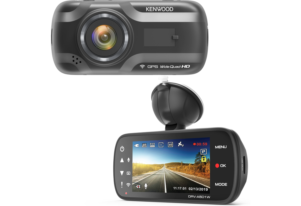 Kamera za snimanje vožnje KENWOOD DRV-A501W (prednja, Quad HD, GPS, Wi-Fi, 126°)-2