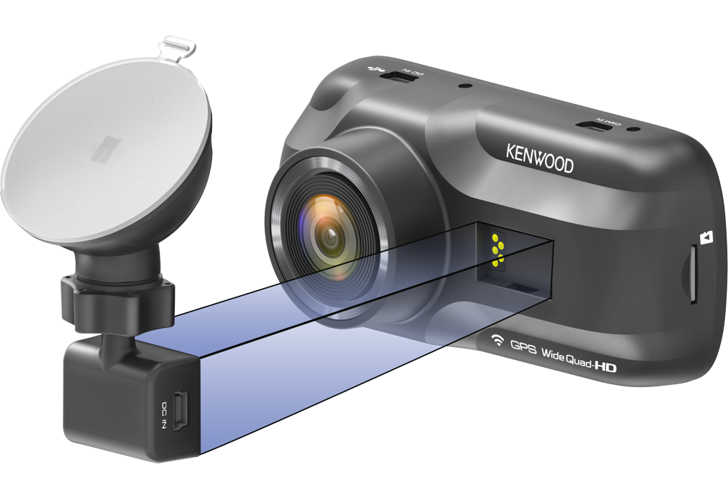 Kamera za snimanje vožnje KENWOOD DRV-A501W (prednja, Quad HD, GPS, Wi-Fi, 126°)-3