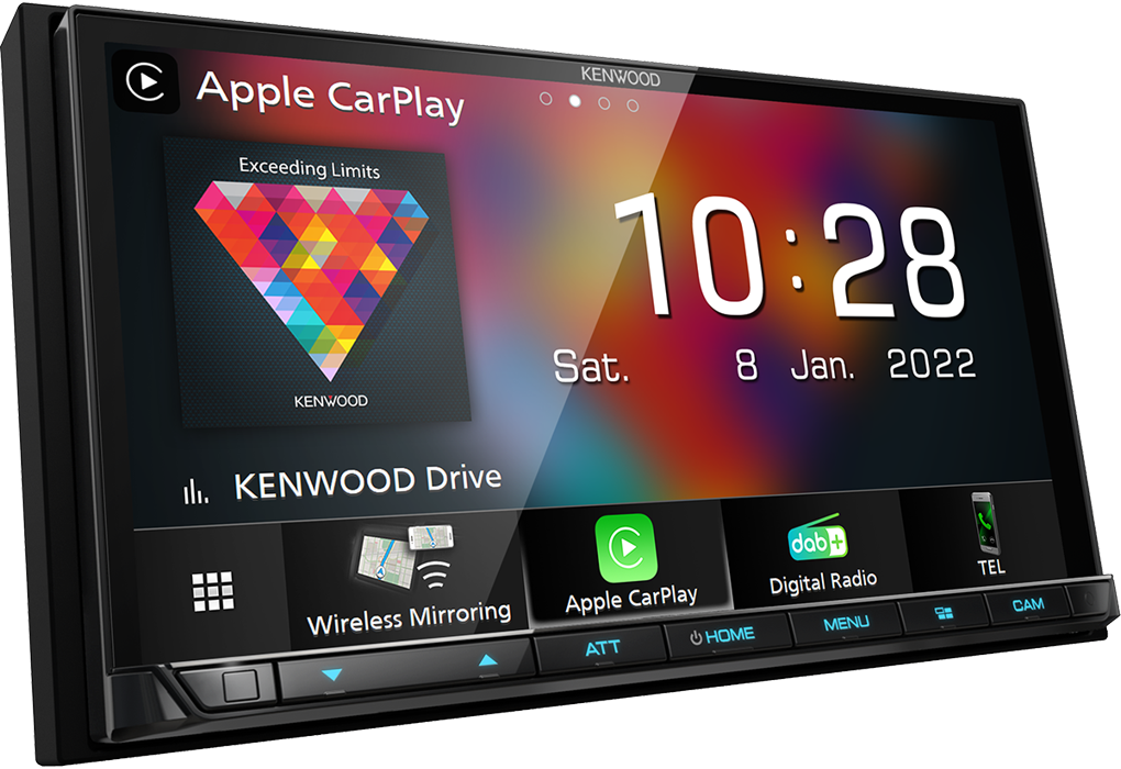 Navigacija i multimedija KENWOOD DMX8021DABS (7,0", DAB+, BT, Apple CarPlay/Android Auto)