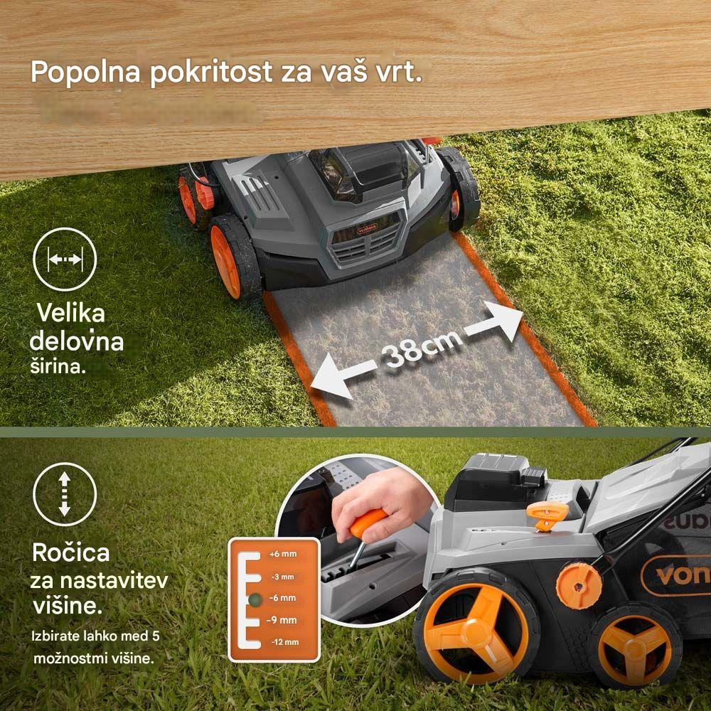 Akumulatorski prozračivač i vertikulator VONHAUS 2-u-1 3519009-6