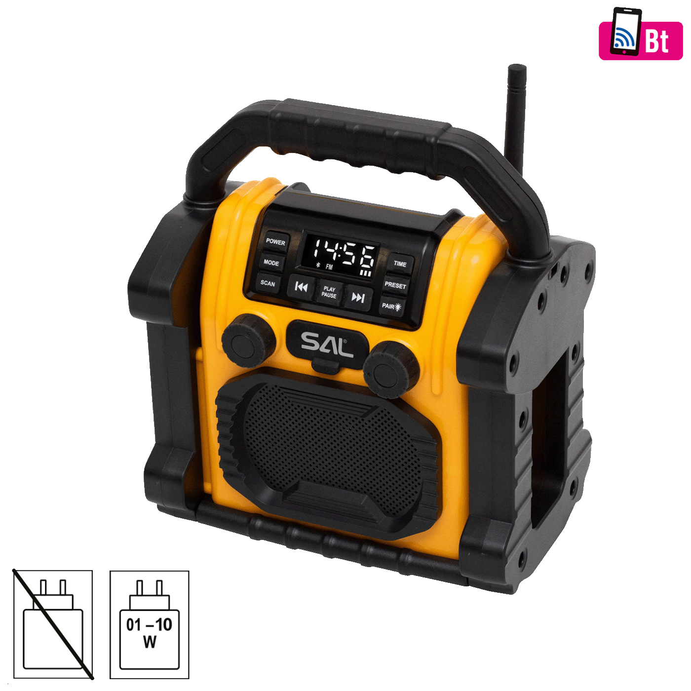 SAL Zvučnik bežični, Bluetooth, Power Bank, FM, 10W - BTWORKPRO-0