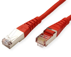 Mrežni kabel ROLINE VALUE S/FTP (PiMF) Cat.6 (1.0m, crveni)