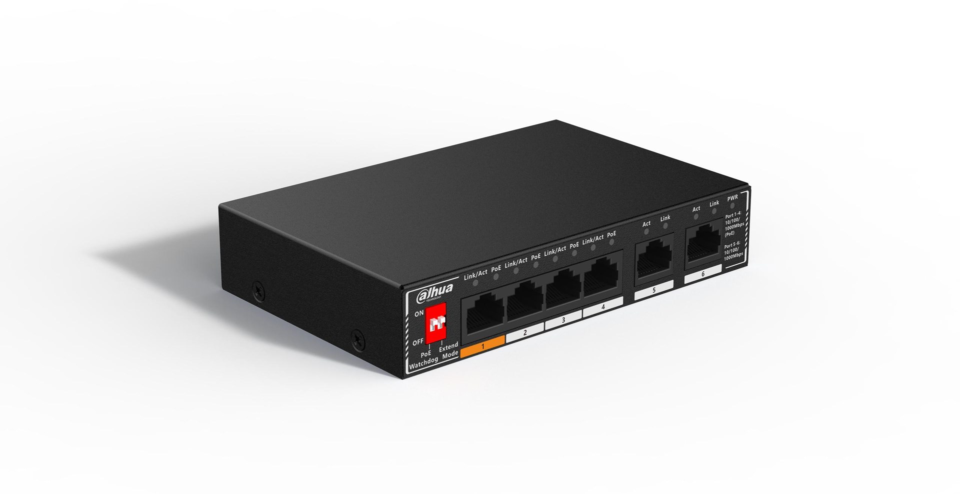 Mrežni switch DAHUA SG1006P (6-port Gigabit, 4x PoE)-1