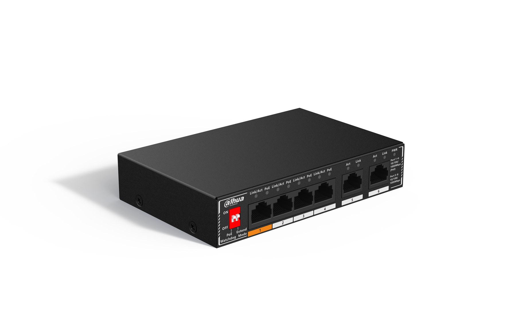 Mrežni switch DAHUA SG1006P (6-port Gigabit, 4x PoE)-0