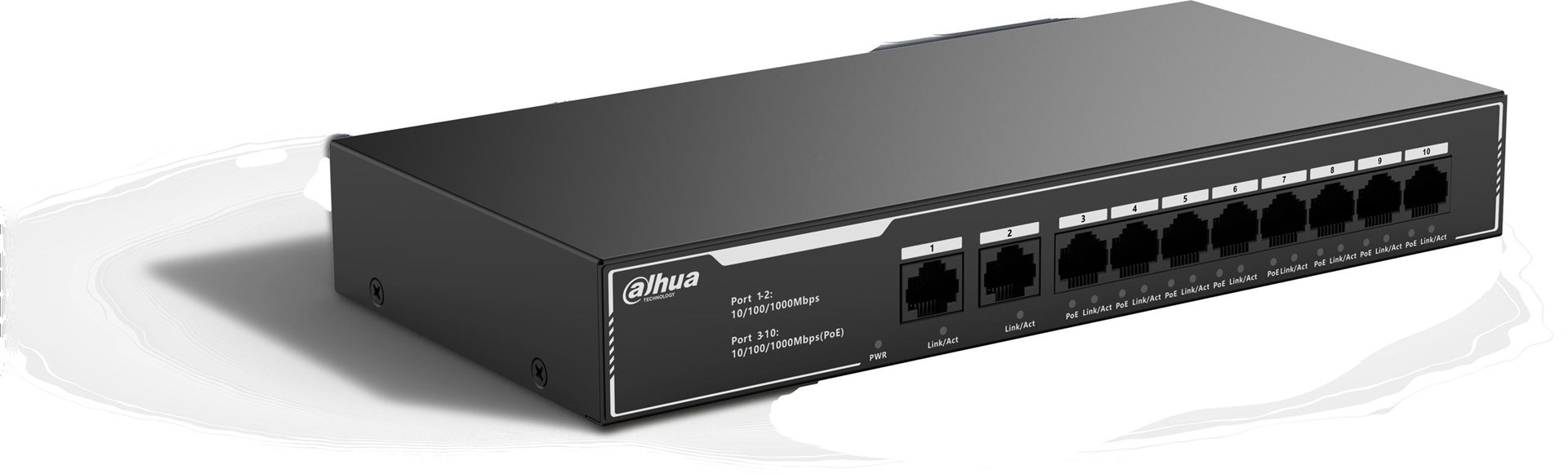 Mrežni switch DAHUA SG1010LP (10-portni, 8x PoE, Gigabit)-1