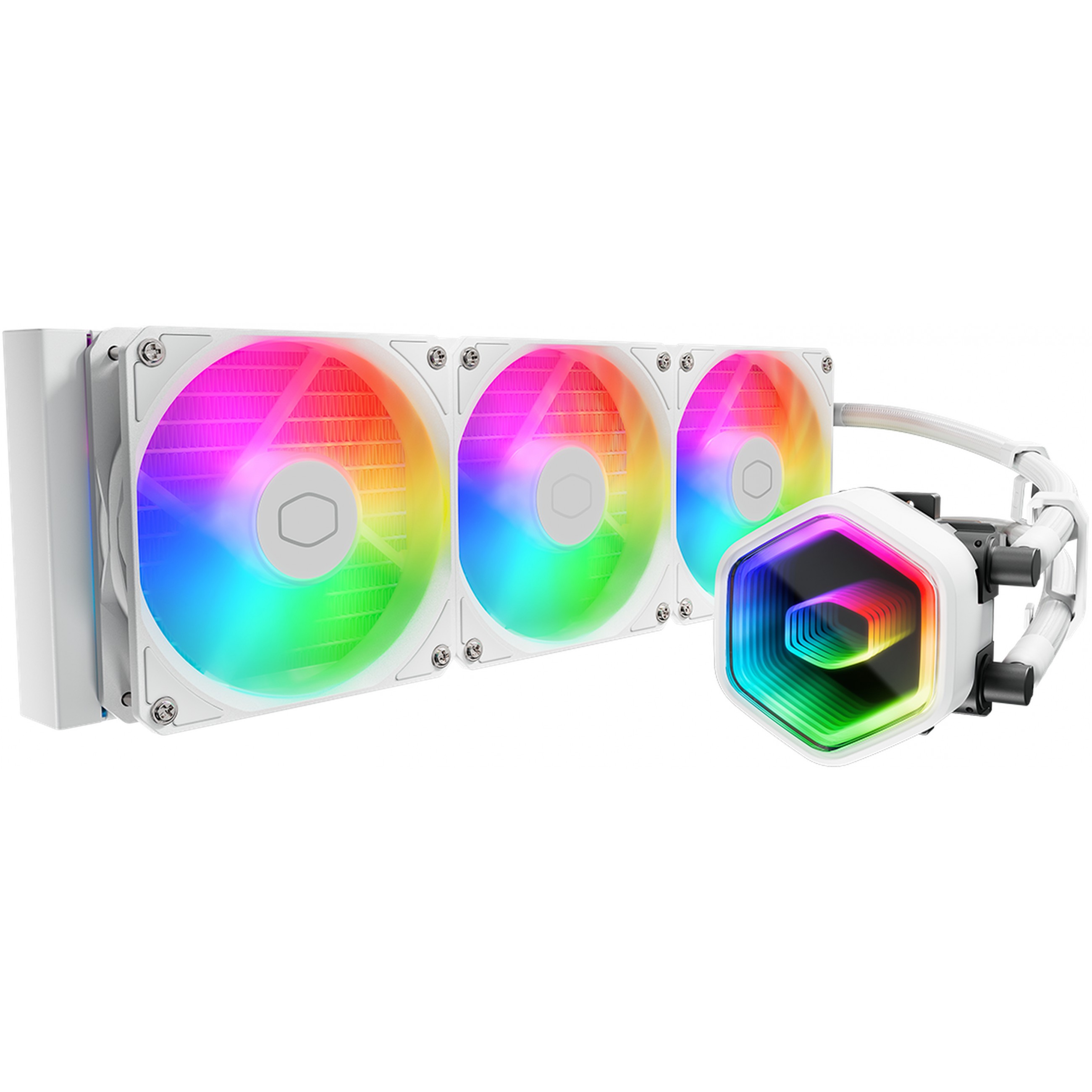 Hladnjak za procesor COOLER MASTER MasterLiquid 360 Core II White (360 mm, 4.72", RGB)-0