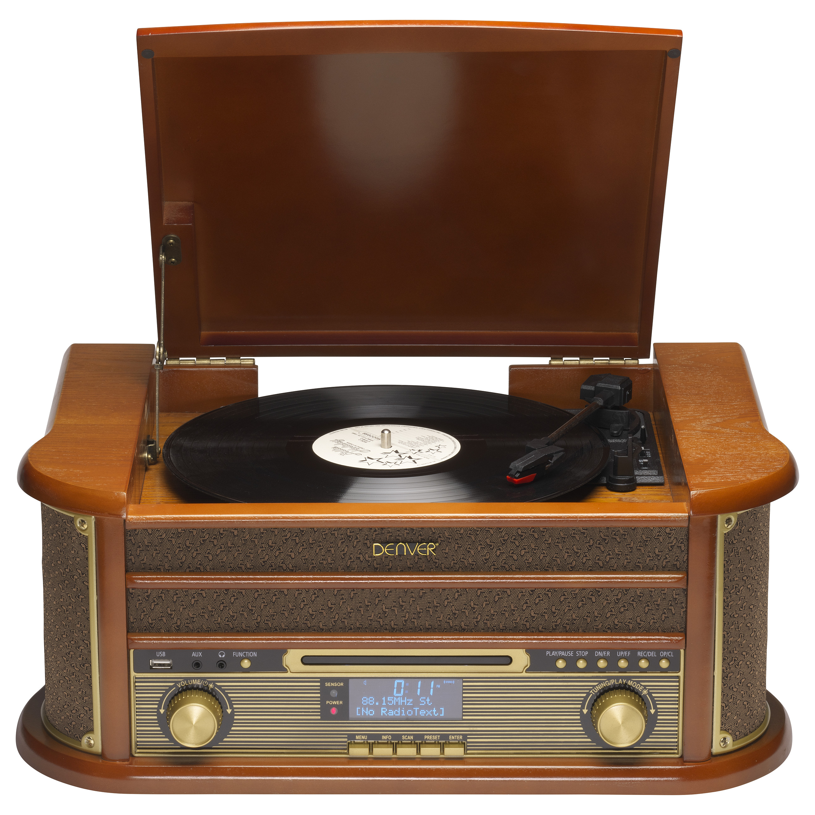 Glazbena linija DENVER MRD-51 (Gramofon, CD, Kazeta, DAB+/FM, Bluetooth, USB)