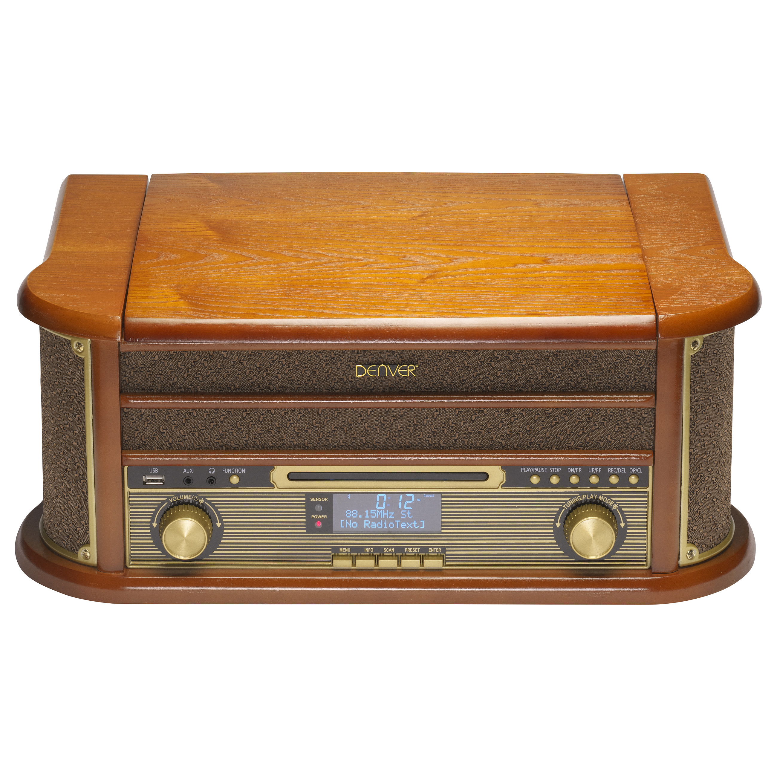 Glazbena linija DENVER MRD-51 (Gramofon, CD, Kazeta, DAB+/FM, Bluetooth, USB)-2