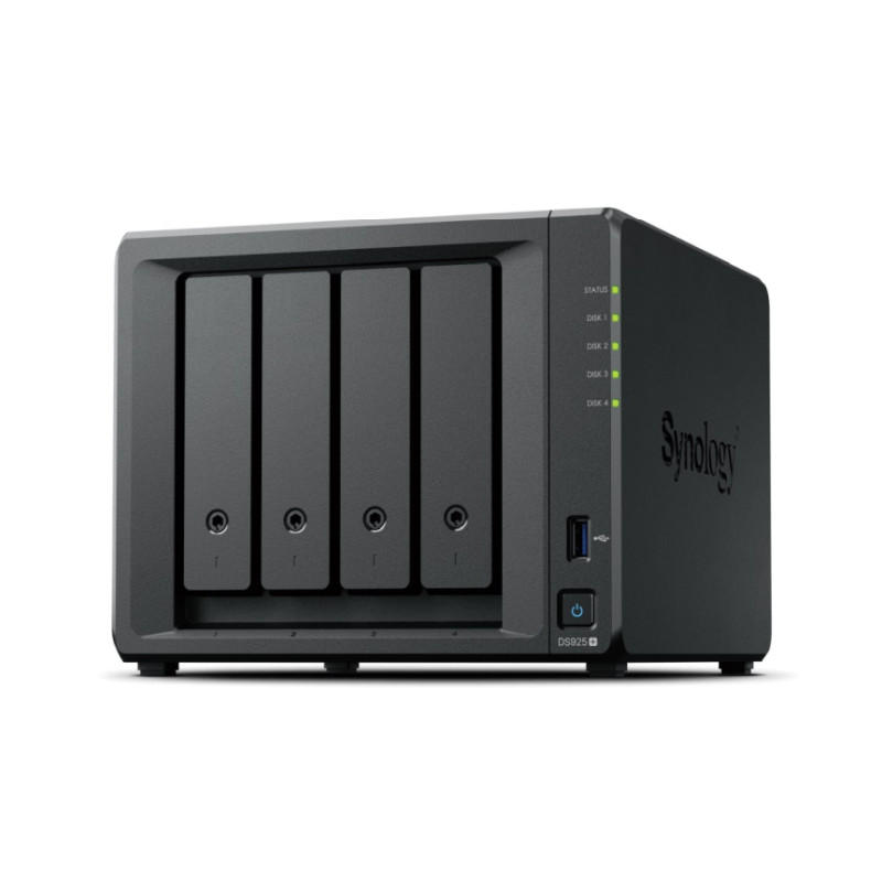 NAS SYNOLOGY DS925+ Tower 4x (3.5" SATA HDD) AMD Ryzer V1500B 4 GB DDR4 ECC SODIMM (max. 32GB)-6