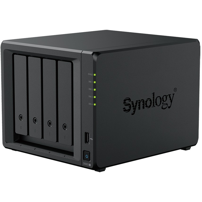 NAS SYNOLOGY DS925+ Tower 4x (3.5" SATA HDD) AMD Ryzer V1500B 4 GB DDR4 ECC SODIMM (max. 32GB)-2