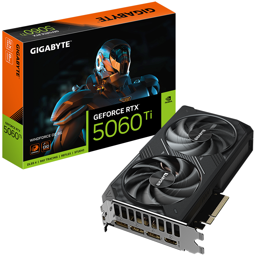 Grafička kartica GIGABYTE GeForce RTX 5060 Ti WINDFORCE OC 8G (8GB GDDR7, 128bit, PCI-E 5.0, 2587MHz, 3 x DisplayPort, 1 x HDMI)-4