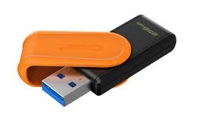 Memorijski USB KINGSTON DTXS 256GB (USB 3.2 Gen1, crna/narančasta boja)-0