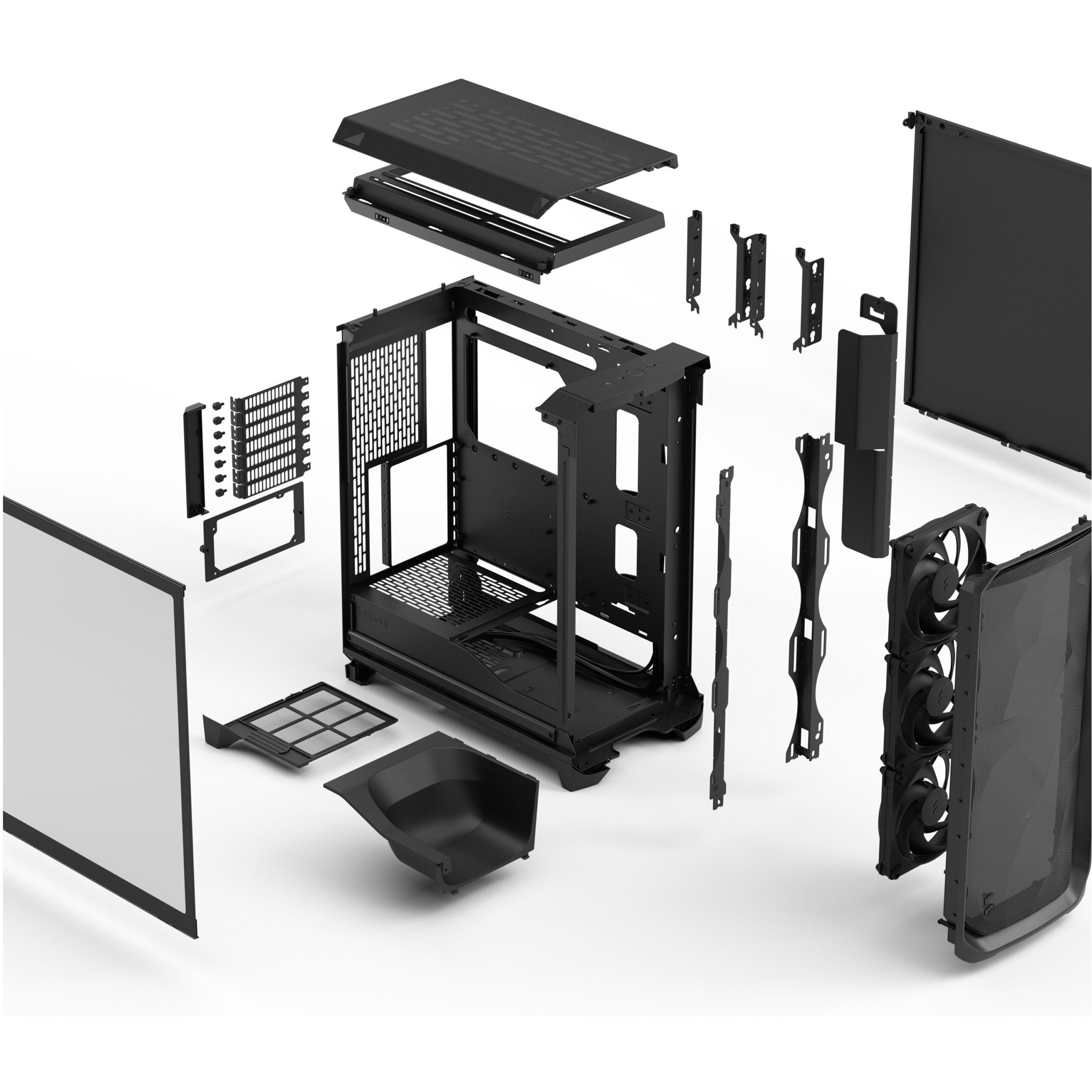 Kućište za računalo FRACTAL DESIGN Meshify 3 Black TG Light Tint-6