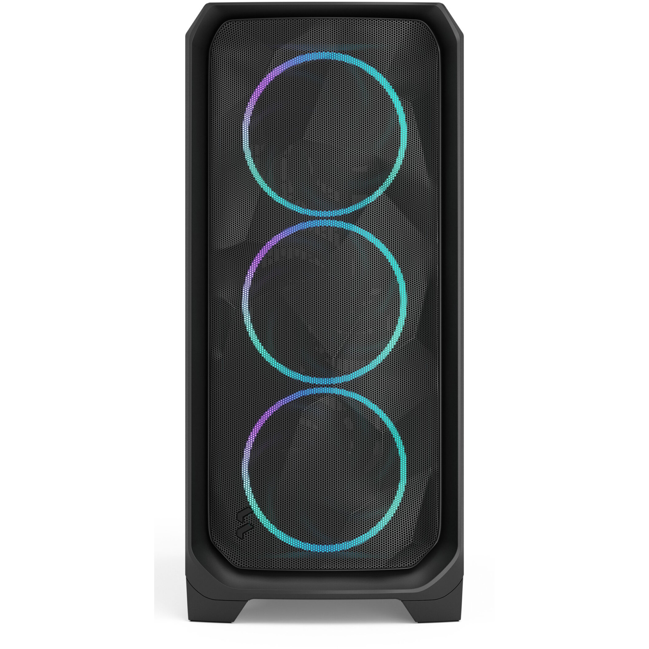 Kućište za računalo FRACTAL DESIGN Meshify 3 Black RGB TG Light Tint (RGB, staklena stranica, crna boja)-2