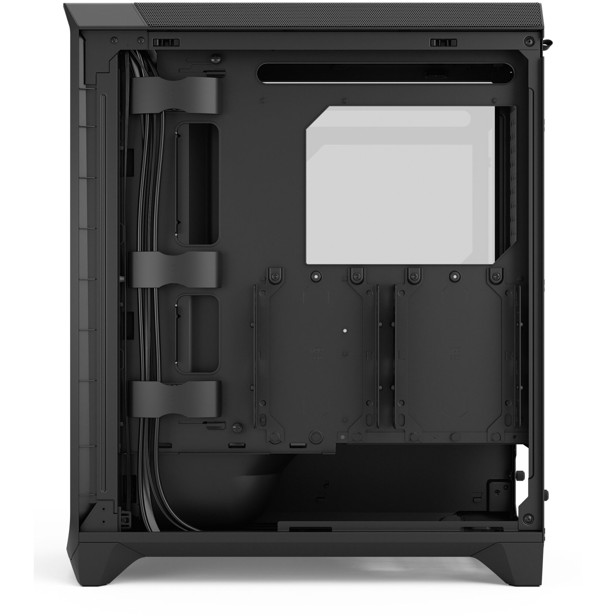 Kućište za računalo FRACTAL DESIGN Meshify 3 Black RGB TG Light Tint (RGB, staklena stranica, crna boja)-5