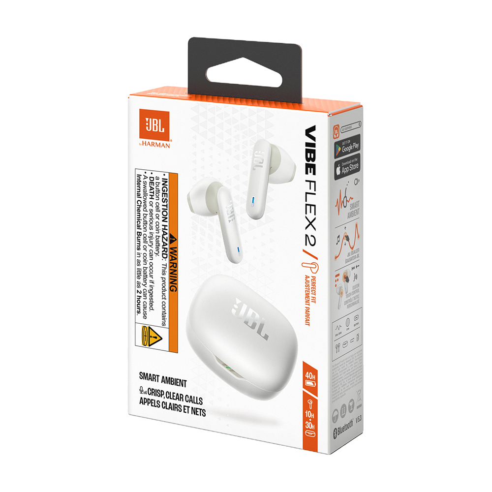 JBL VIBE FLEX 2 TWS Wireless headset with microphone, white-6