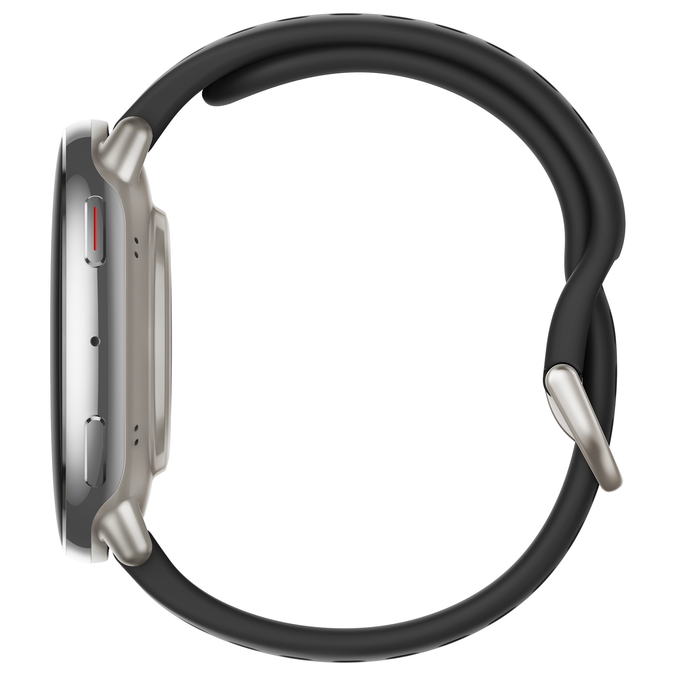 Pametni sat AMAZFIT Active 2 (round) crna koža/crveni silikon-6