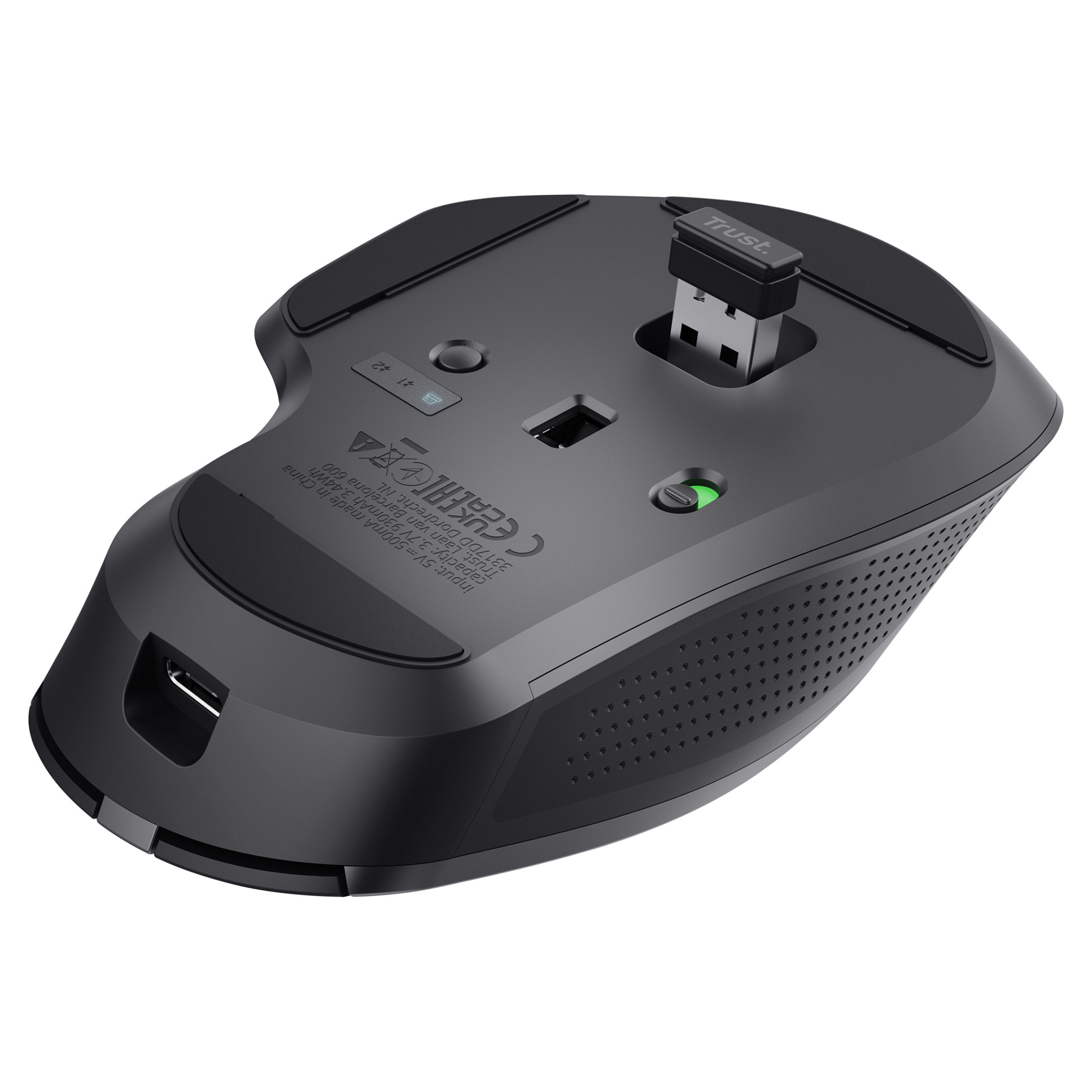 Miš TRUST Ozaa+, 24820, Silent, Multi-Device, Bežični, Punjivi, crni (5 godina jamstva)-11