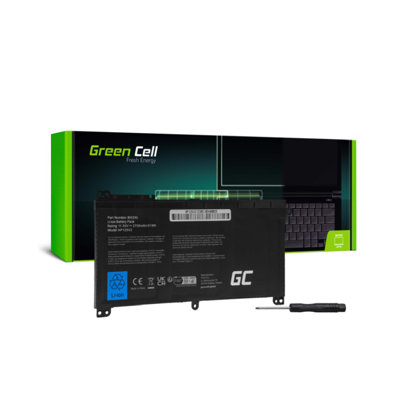 Baterija za prijenosno računalo GREEN CELL HP125V2 (2700 mAh, 11.55V)-1