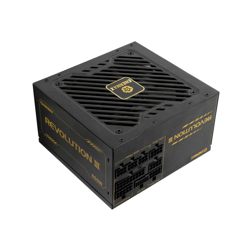 Napajanje ENERMAX Revolution III 650W (ATX 3.1, 80+ GOLD, modularno, 2×PCIe, 6×SATA, 120mm ventilator)-6