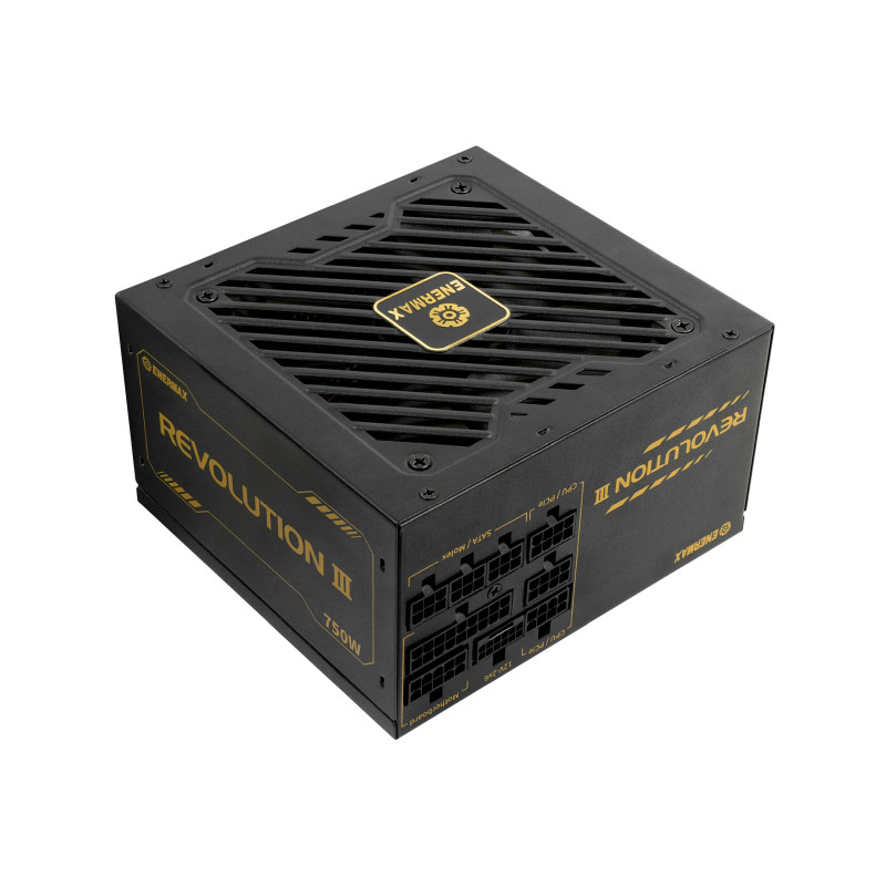 Napajanje ENERMAX 750W Revolution III (ATX 3.1, 80+ GOLD, modularno, 3×PCIe, 9×SATA, 120mm ventilator)-6