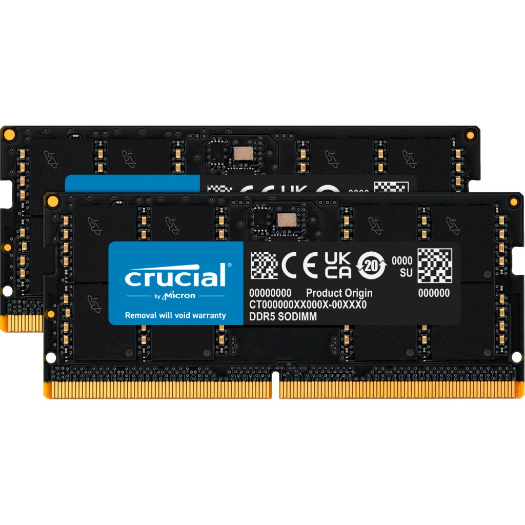 RAM CRUCIAL CT2K32G56C46S5 (64 GB, 2 x 32 GB, DDR5, 5600 MHz)-0