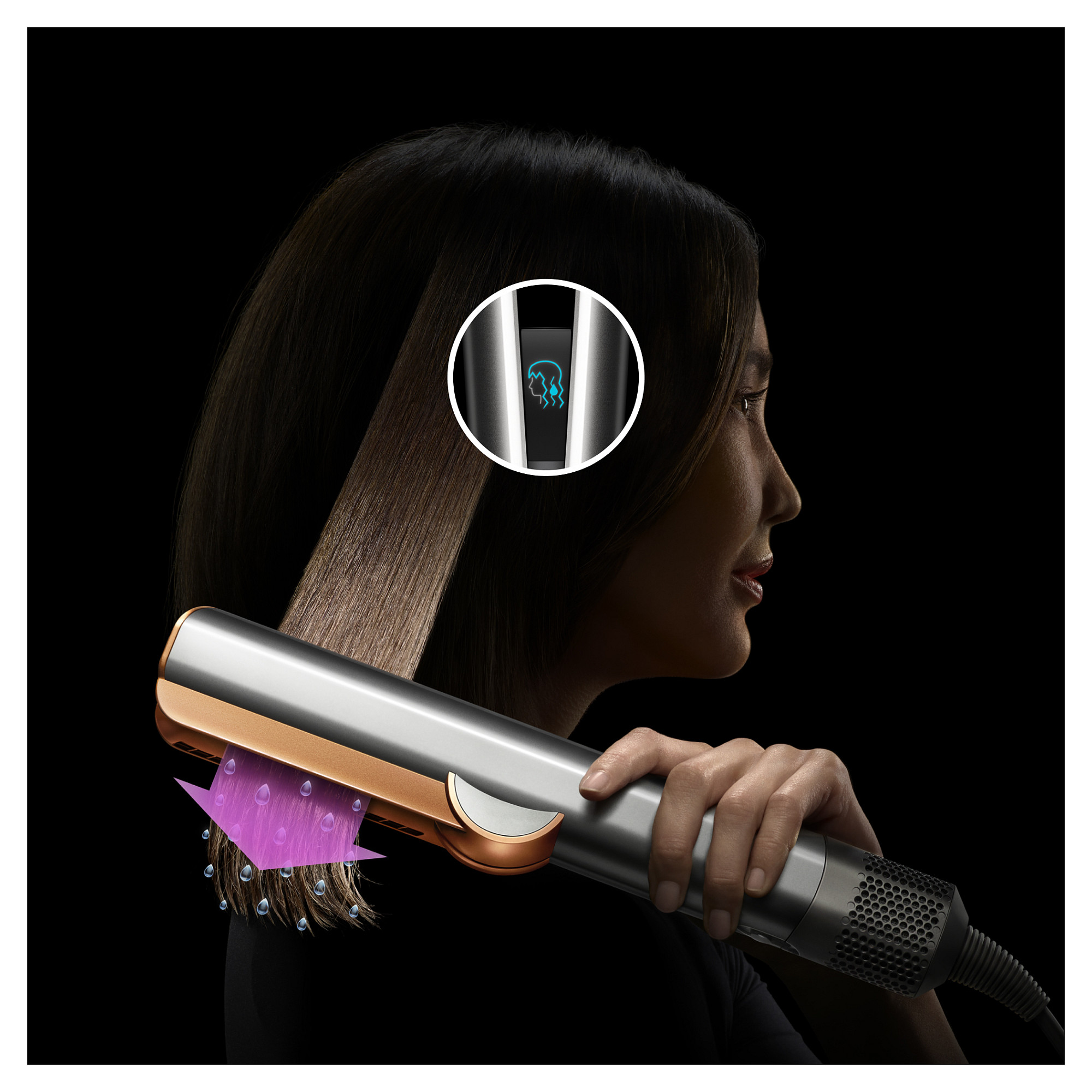 Uređaj za ravnanje kose DYSON Airstrait Ceramic Pink/Rose Gold, 598960-01-15