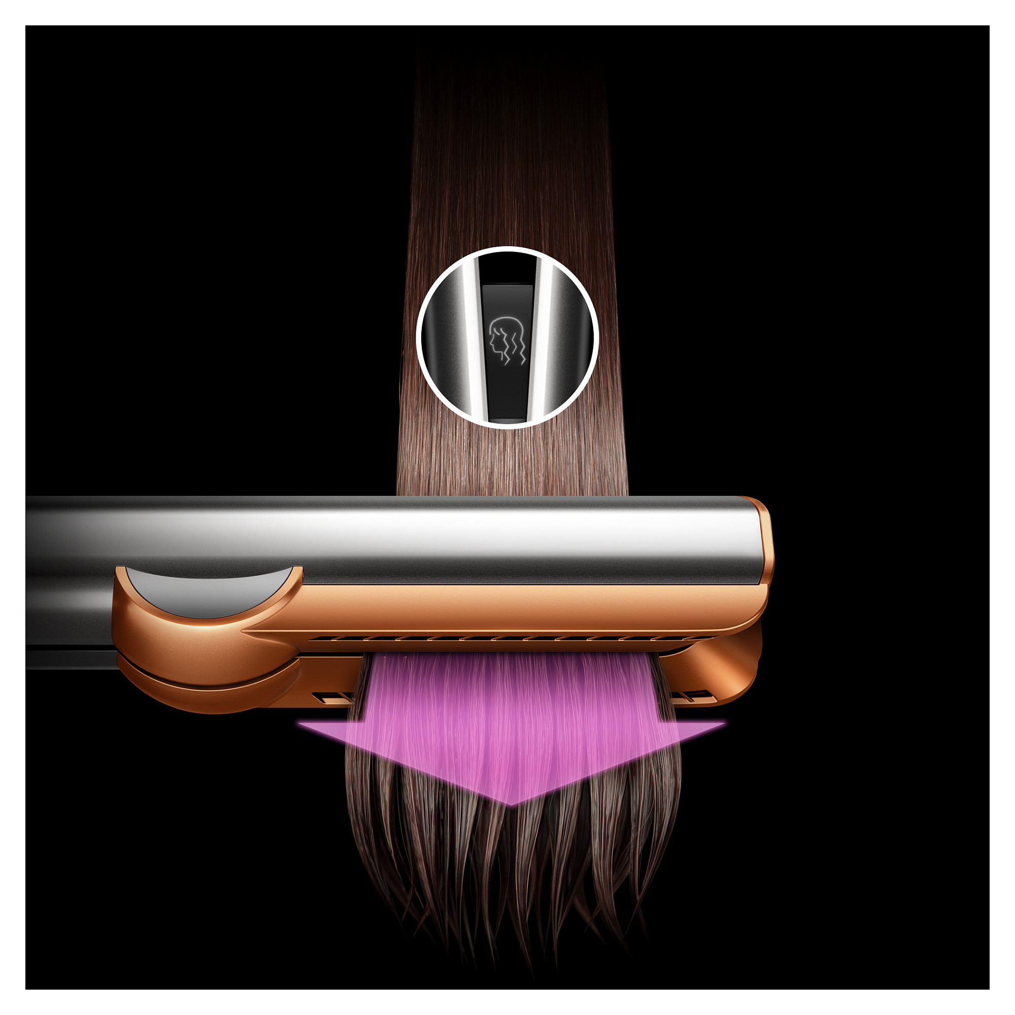 Uređaj za ravnanje kose DYSON Airstrait Ceramic Pink/Rose Gold, 598960-01-16