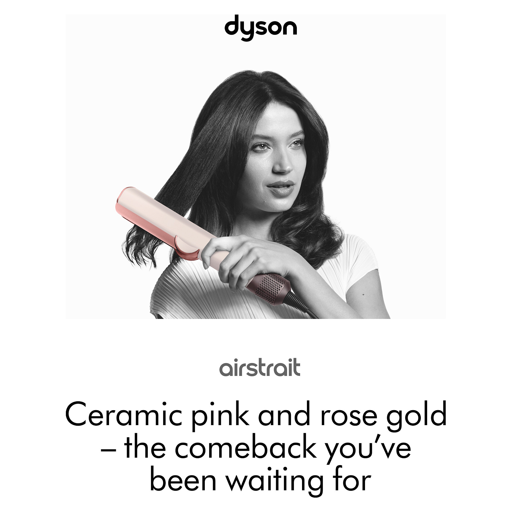 Uređaj za ravnanje kose DYSON Airstrait Ceramic Pink/Rose Gold, 598960-01-18