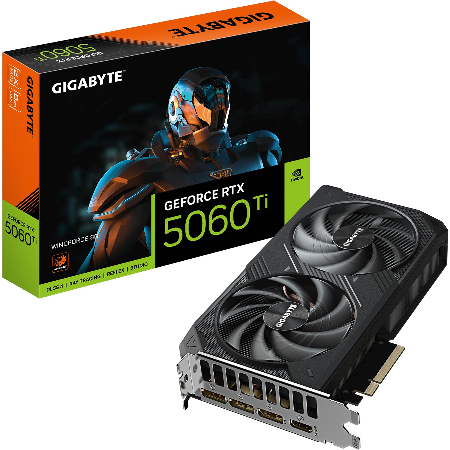 Grafička kartica GIGABYTE GEFORCE RTX 5060 TI WINDFORCE 8G (8GB GDDR7, PCI-E 5.0, HDMI 2.1B, DirectX 12, OpenGL 4.6)-12