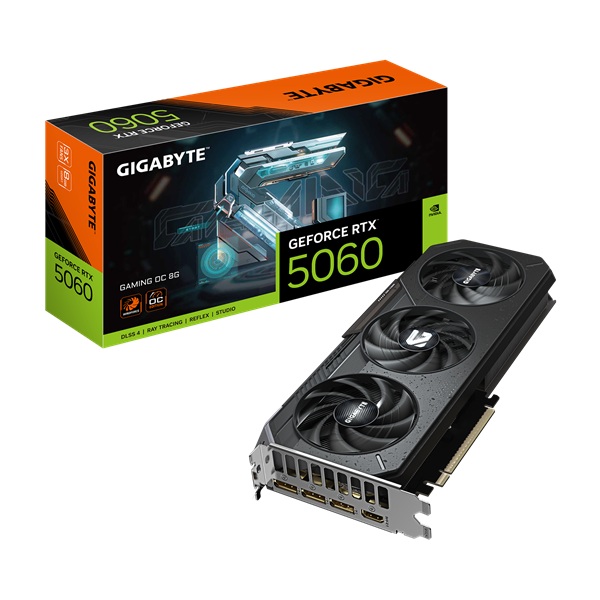 Grafička kartica GIGABYTE GeForce RTX 5060 Gaming OC 8G (8GB GDDR7, PCI-E 5.0, HDMI 2.1B, Nvidia Blackwell Architecture, DLSS 4 Powere)-8