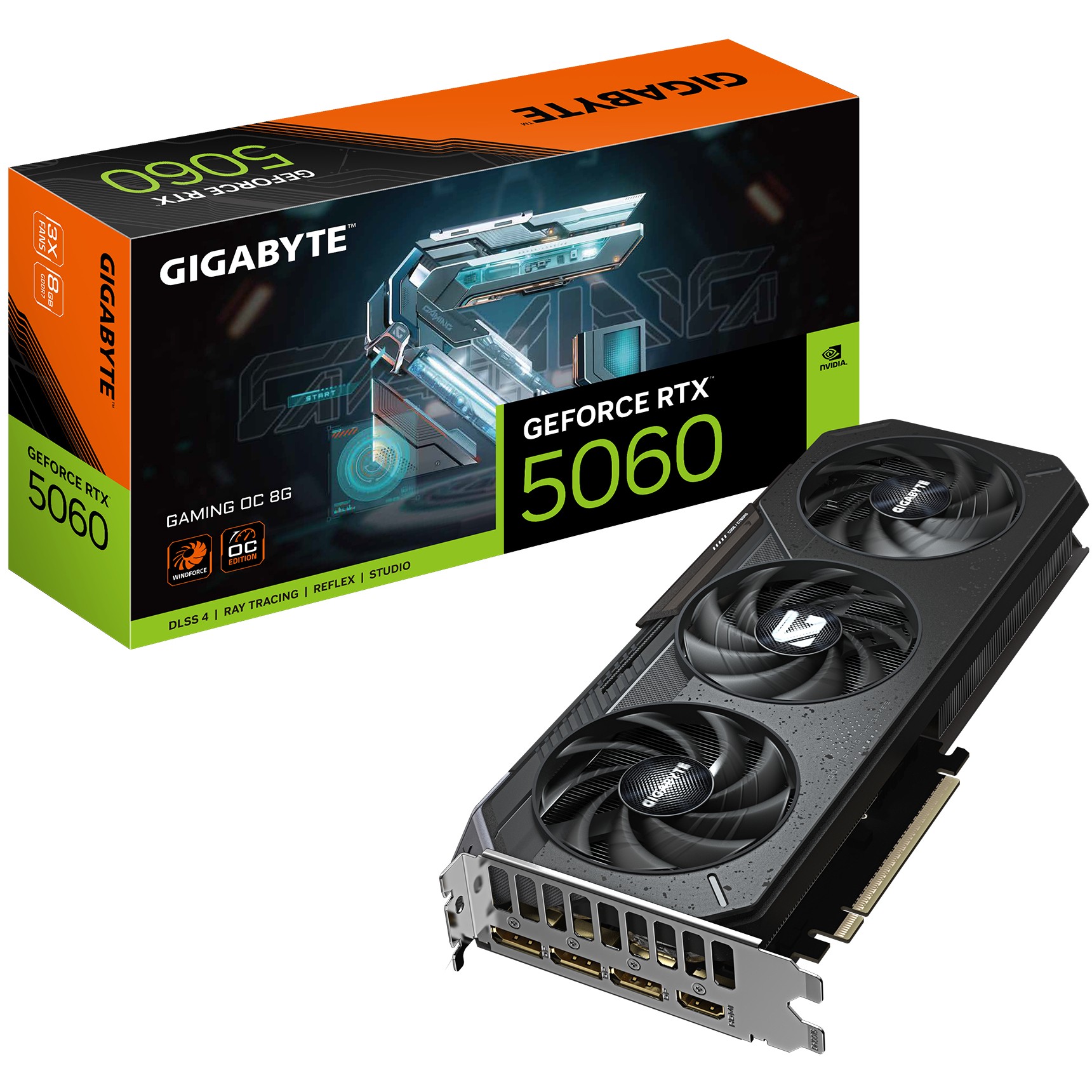Grafička kartica GIGABYTE GeForce RTX 5060 Gaming OC 8G (8GB GDDR7, PCI-E 5.0, HDMI 2.1B, Nvidia Blackwell Architecture, DLSS 4 Powere)-12
