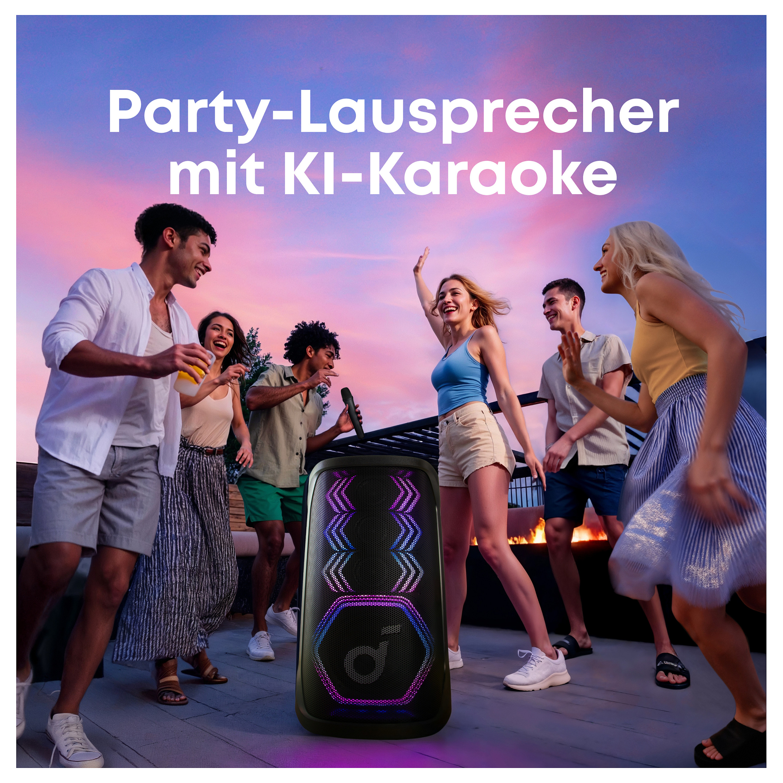 Party zvučnik ANKER Soundcore Rave 3S crni (200W, Bluetooth, IPX4, 12h, AI Karaoke)-7