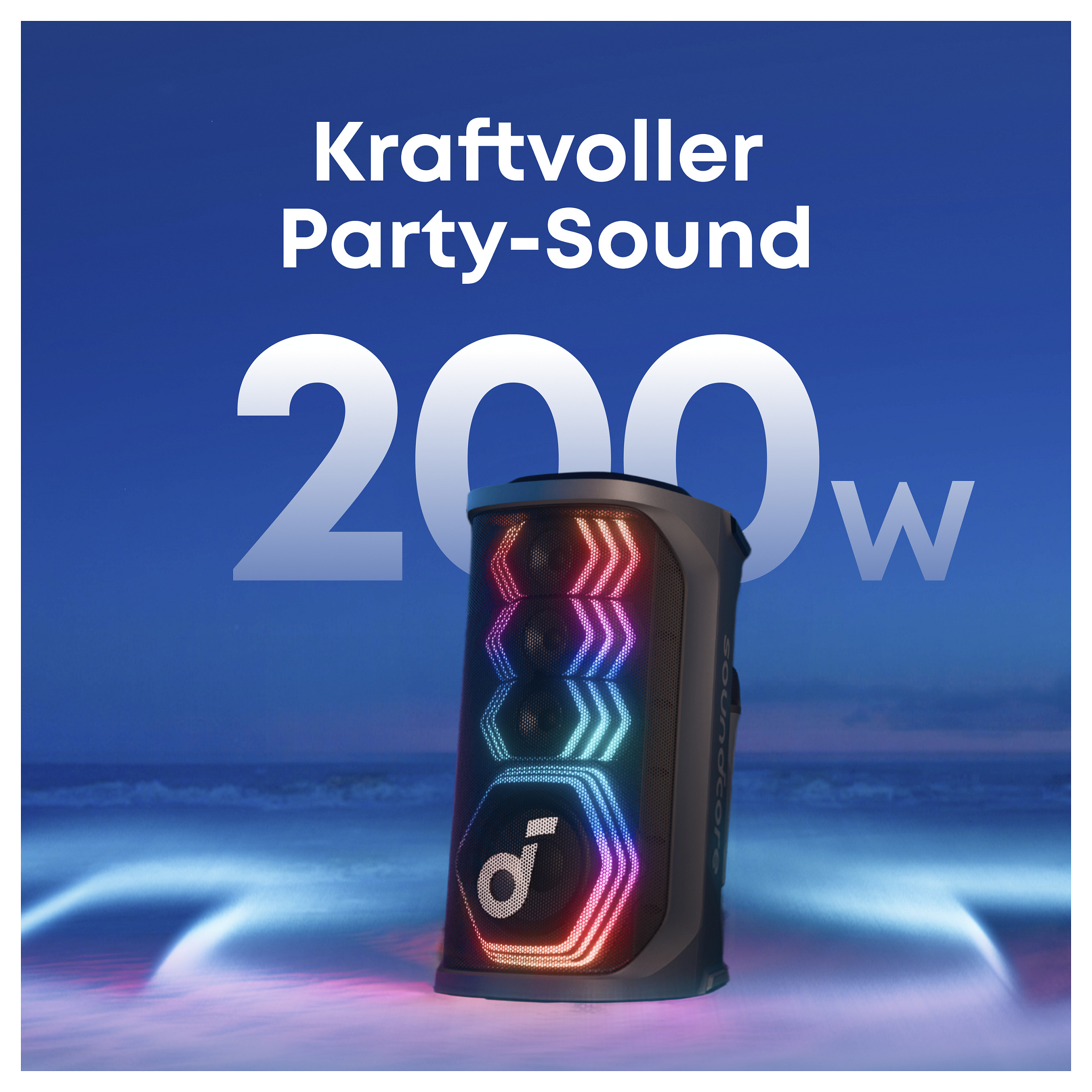 Party zvučnik ANKER Soundcore Rave 3S crni (200W, Bluetooth, IPX4, 12h, AI Karaoke)-8