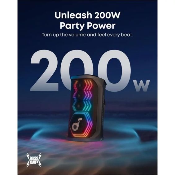 Party zvučnik ANKER Soundcore Rave 3S crni (200W, Bluetooth, IPX4, 12h, AI Karaoke)-13