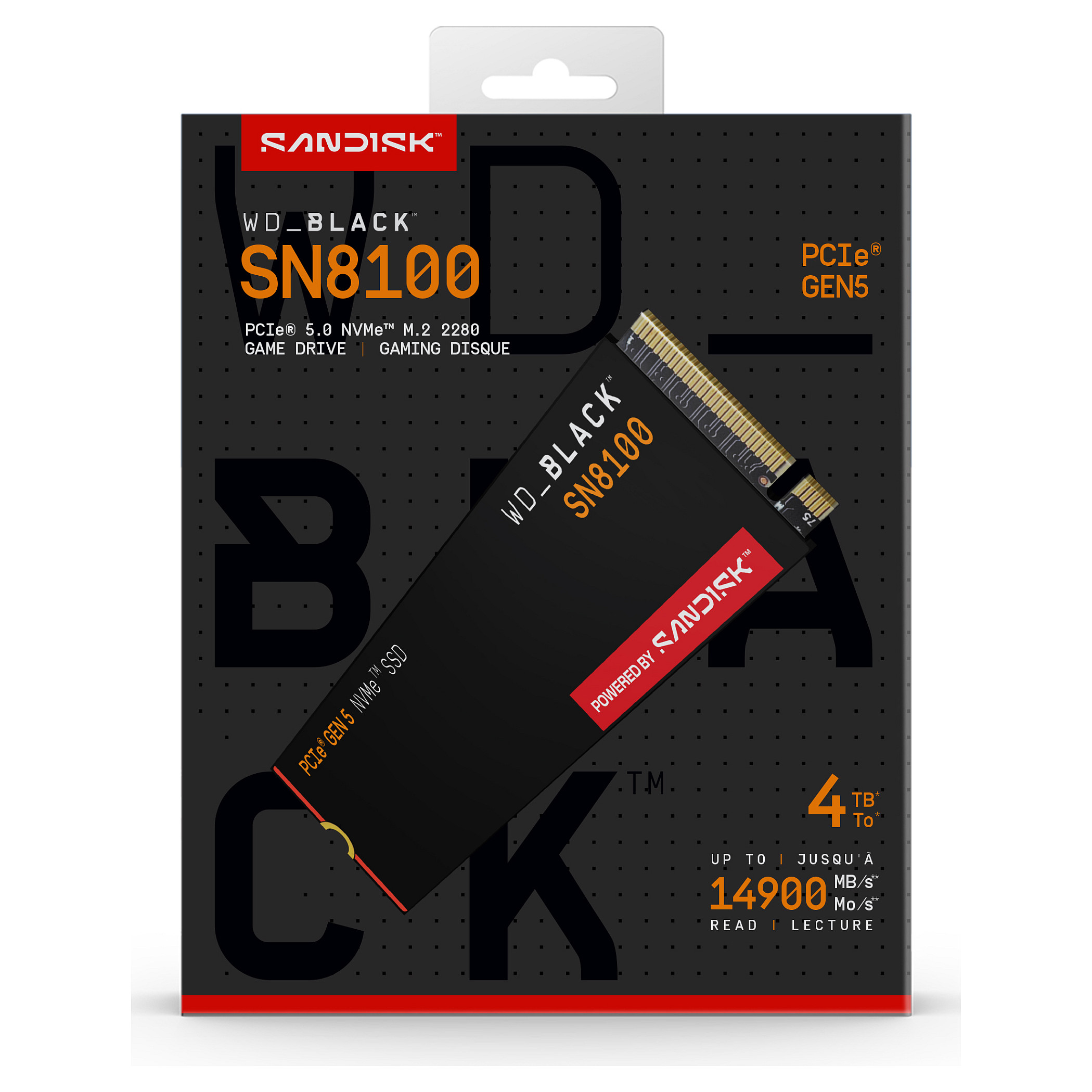SSD WESTERN DIGITAL WD 4TB Black SN8100 M.2 2280 PCI-E 5.0 NVME 2.0-14