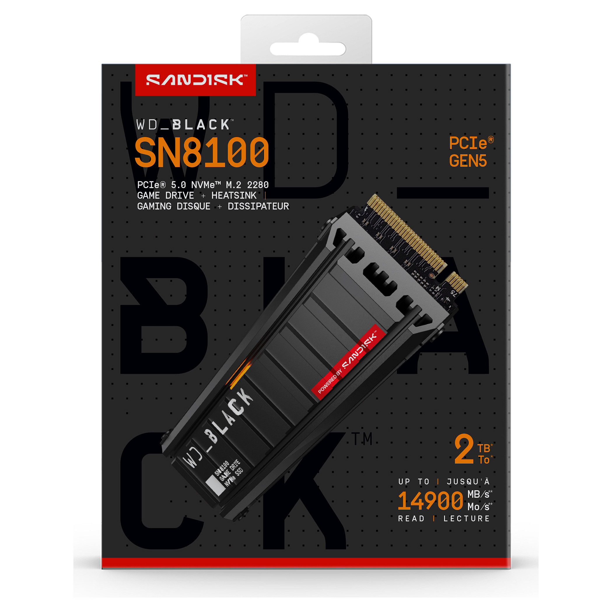 SSD WESTERN DIGITAL WD 2TB Black SN8100 M.2 2280 PCI-E 5.0 NVME 2.0 - KORIŠTENI jamstvo 6 mjeseci-12