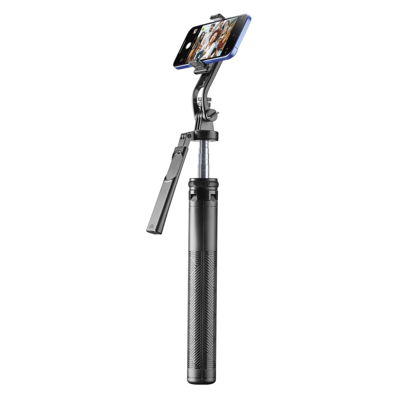 Selfie Stick CELLULARLINE, Max quadripod, Bluetooth, Crni