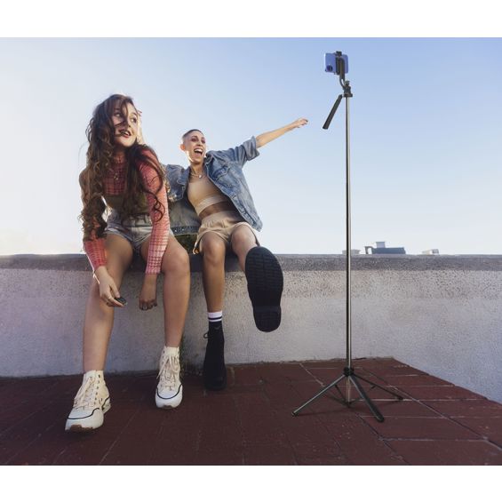 Selfie Stick CELLULARLINE, Max quadripod, Bluetooth, Crni-9
