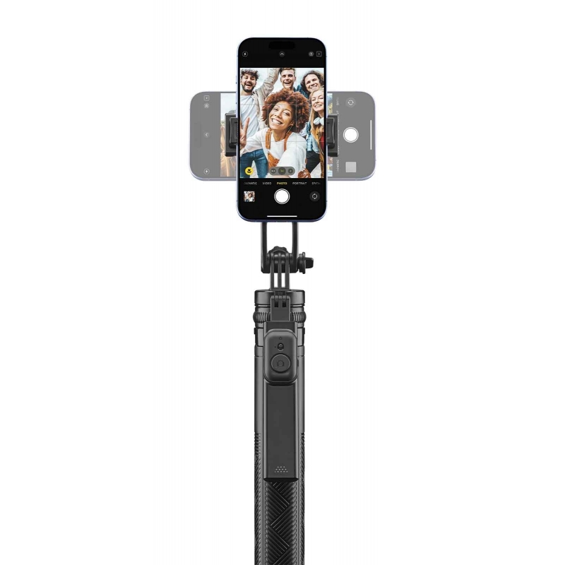 Selfie Stick CELLULARLINE, Max quadripod, Bluetooth, Crni-1