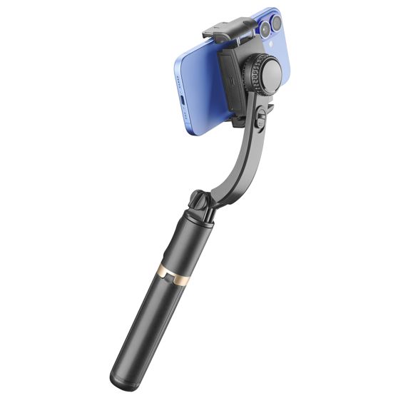 Selfie Stick stabilizator CELLULARLINE, Gimbal, Bluetooth, Black-5