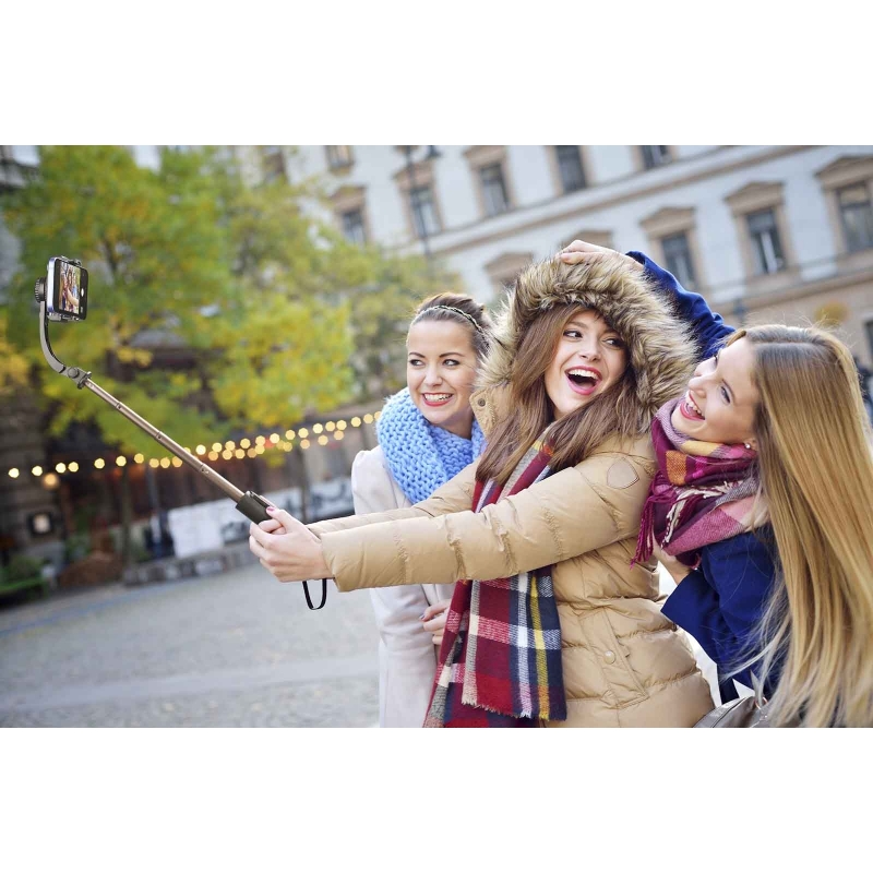 Selfie Stick stabilizator CELLULARLINE, Gimbal, Bluetooth, Black-6