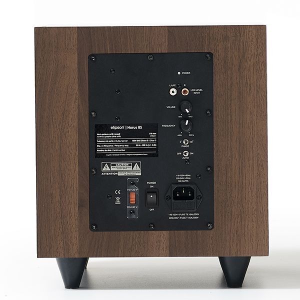 Subwoofer ELIPSON Horus 8S walnut, dark grey-4