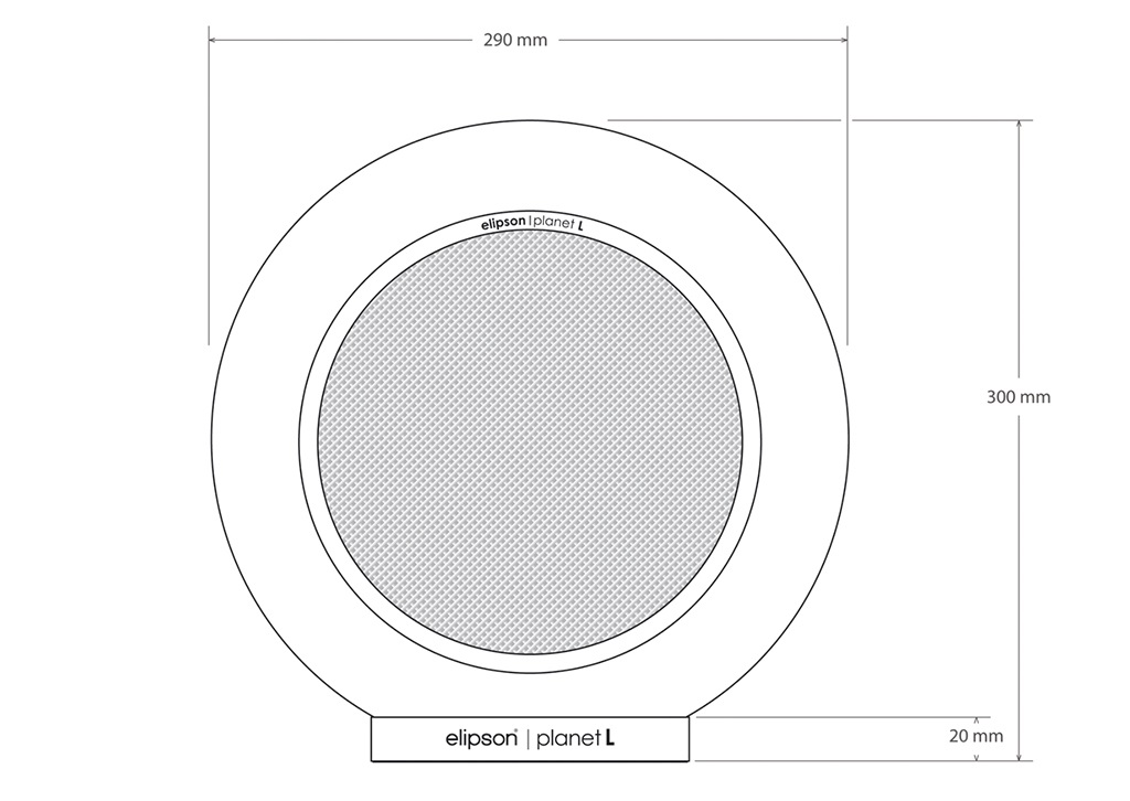 Zvučnik ELIPSON Planet L crni (1 kom)-2