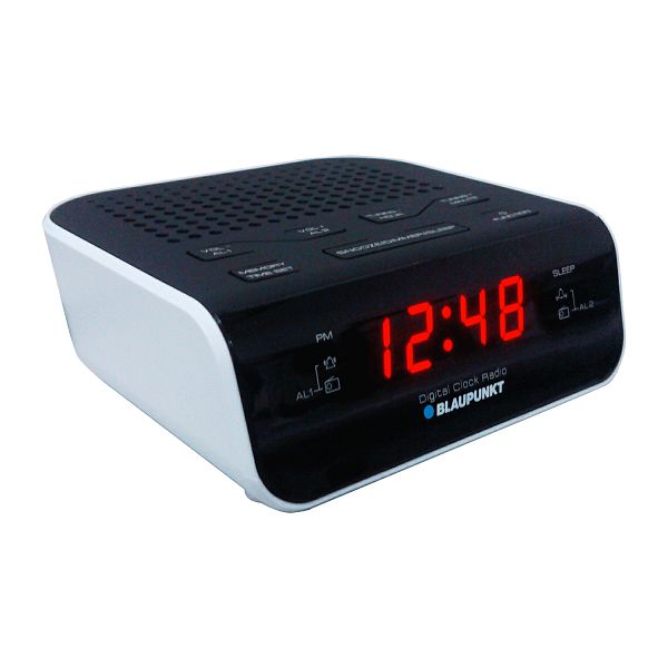 Radio alarm BLAUPUNKT CR5WH (FM radio, dvostruki alarm, crveni LCD zaslon, tri razine osvjetljenja, AC 230V~50Hz)-1