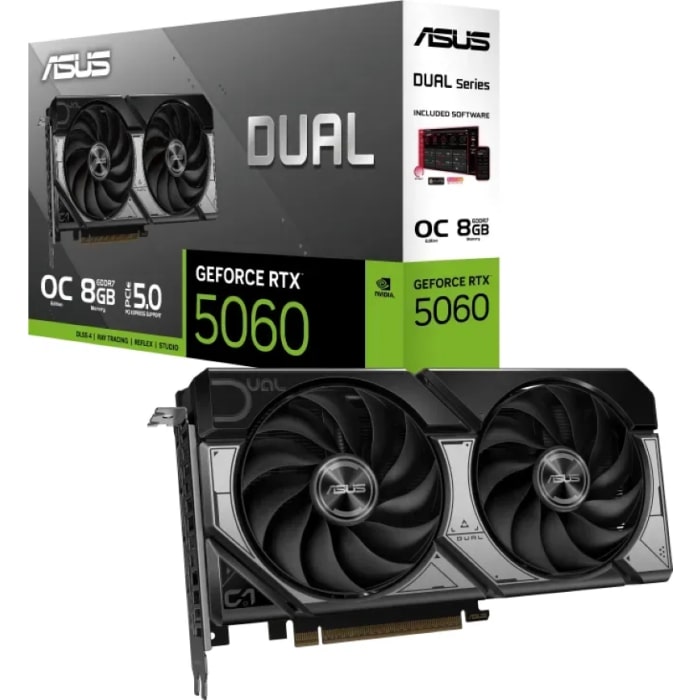 Grafička kartica ASUS Dual GeForce RTX 5060 OC (8GB GDDR7, PCI-E 5.0, HDMI 2.1B, Directx 12 ultimate, Opengl 4.6)-24