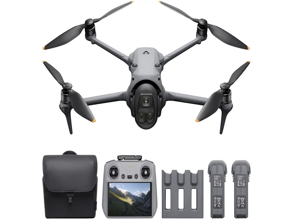 Dron DJI Mavic 4 Pro Fly More Combo (DJI RC 2) (4/3 CMOS, 6K HDR, do 51 min leta, siva boja)
