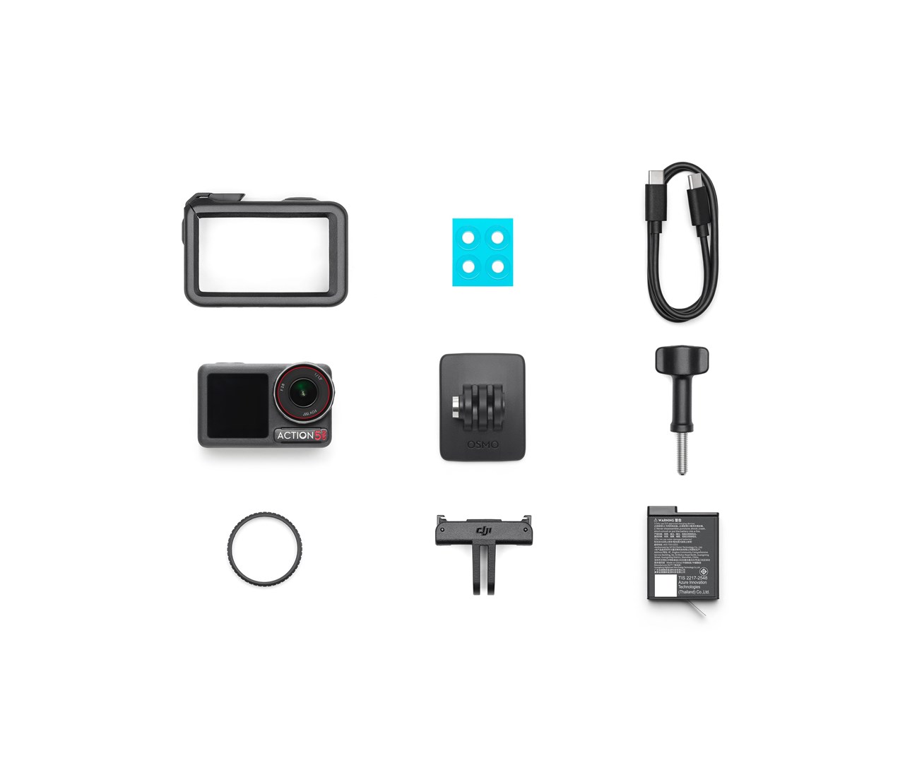 Kamera DJI Osmo Action 5 Pro Standard Combo (4K, vodootporna, dvostrani zaslon, RockSteady stabilizacija, Wi-Fi/Bluetooth)