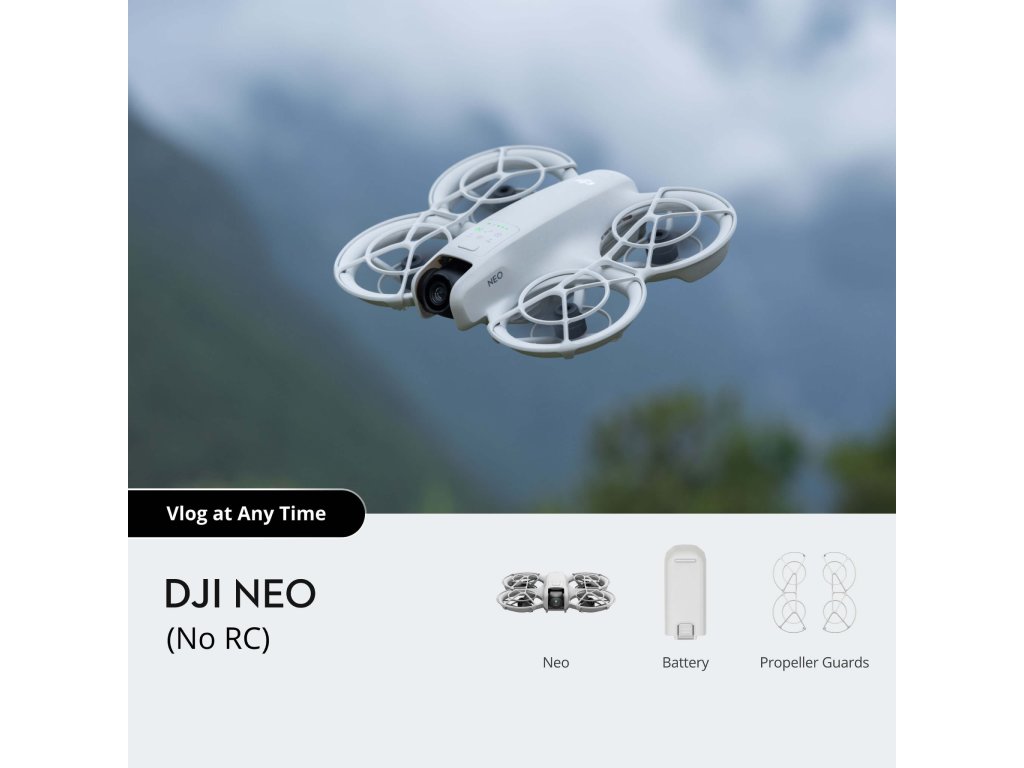 Dron DJI Neo (4K kamera, 1-axis gimbal, vrijeme leta do 18 min) bijeli-3