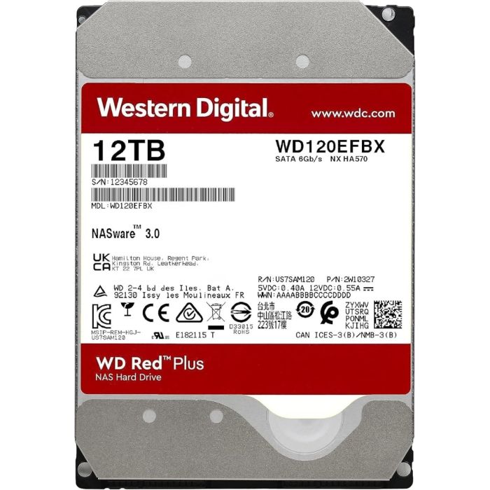 HDD WESTERN DIGITAL WD120EFGX (wd red plus, 3.5'', 12tb, 512mb, 7200 rpm, sata 6 gb/s)-5